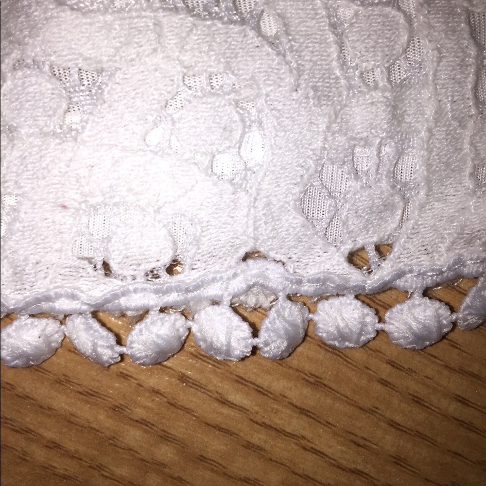 White Lace Shorts Size S